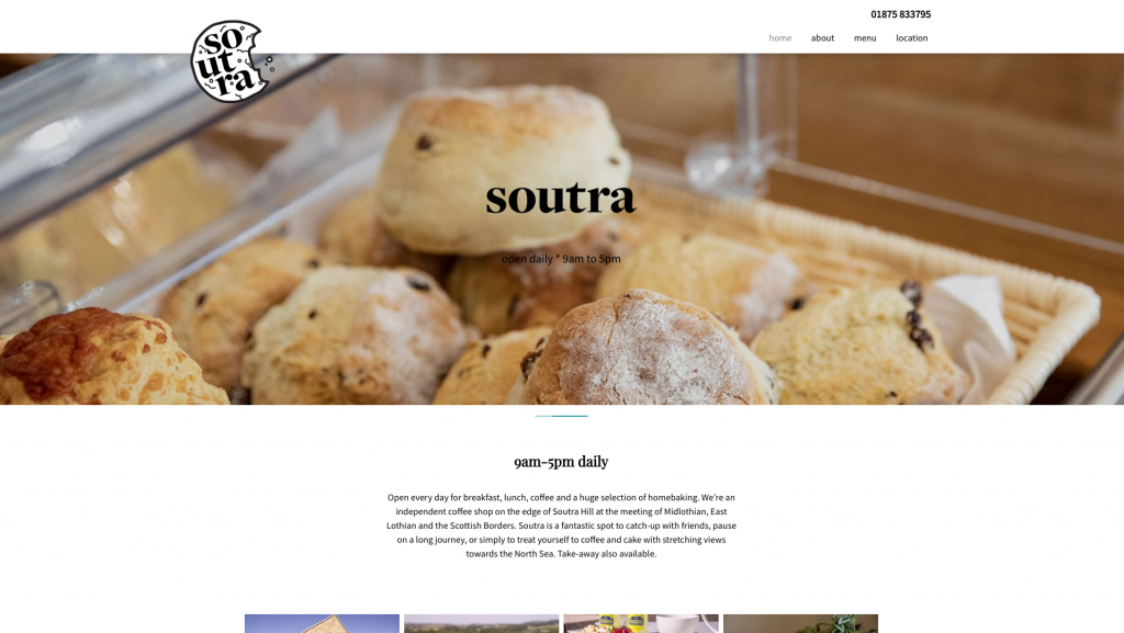 Soutra Coffee House Website